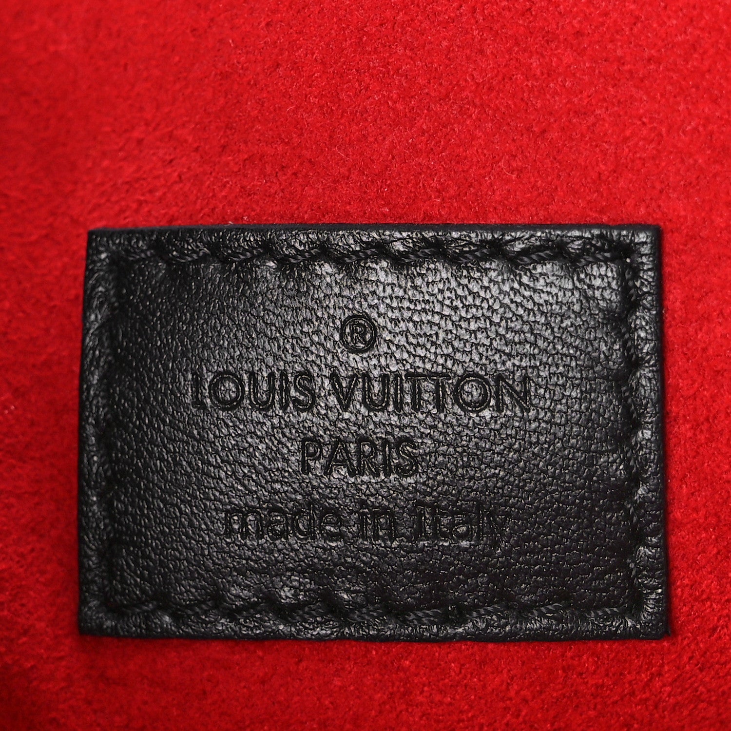 Louis Vuitton Lambskin Embossed Monogram Coussin PM Black White 9 of 11
