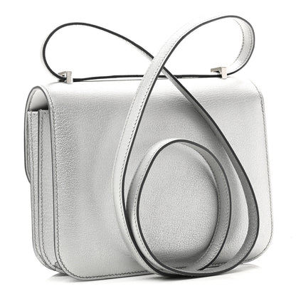 Hermes Metallic Chevre Chamkilight Constance 18 Argent 4 of 12