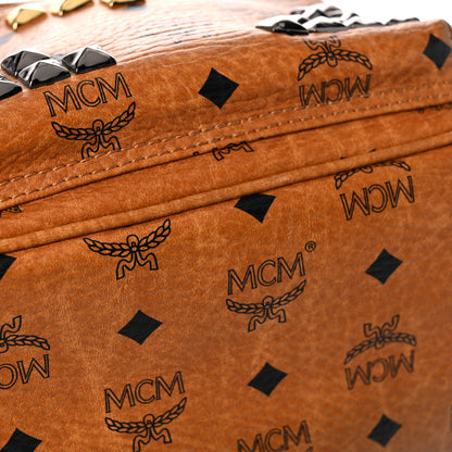 MCM Visetos Studded Small Stark M Backpack Cognac 12 of 19