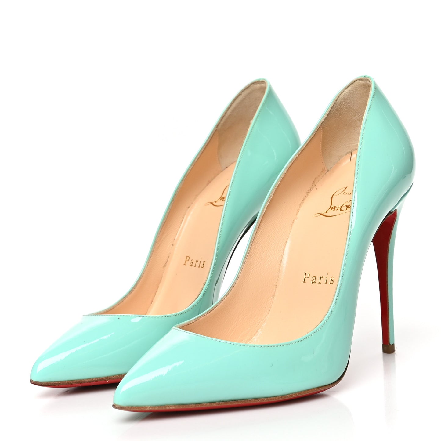 Patent Pigalle Follies 100 Pumps 36 Opaline