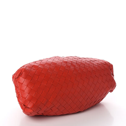 Bottega Veneta Nappa Maxi Intrecciato The Pouch Oversized Clutch Bright Red 3 of 7