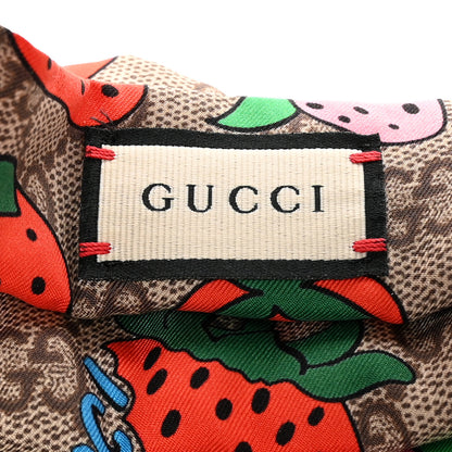 Gucci Silk Monogram Strawberry Print Headband 4 of 5