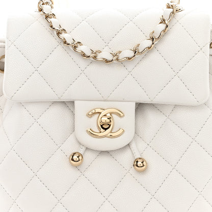 Chanel Caviar Quilted Urban Spirit Backpack White 8 of 11
