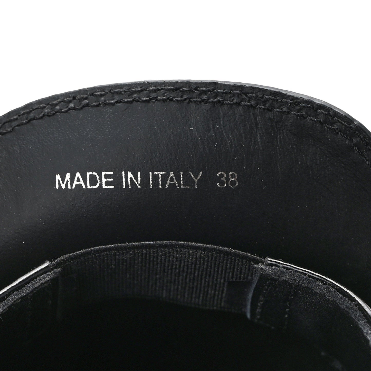Spazzolato Metal Triangle Logo 50mm Loafers 38 Black