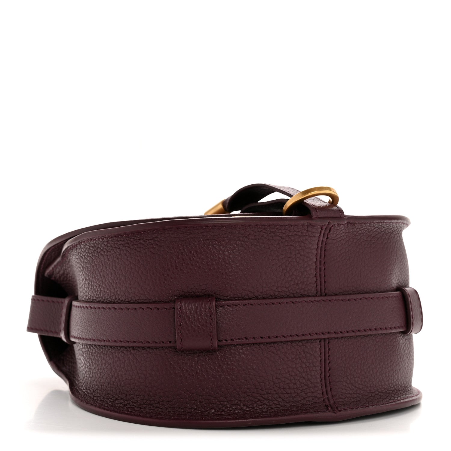 Chloe Grained Calfskin Small Marcie Saddle Bag Dimness Purple 4 of 11