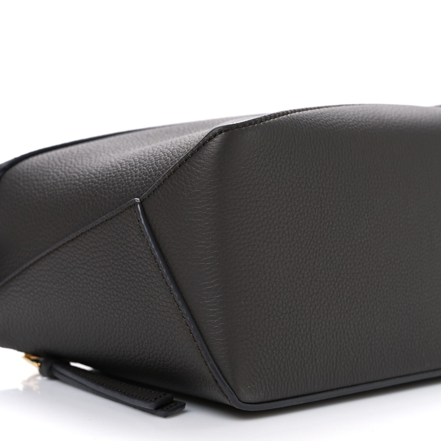 Soft Grained Calfskin Puzzle Edge Bag Dark Grey