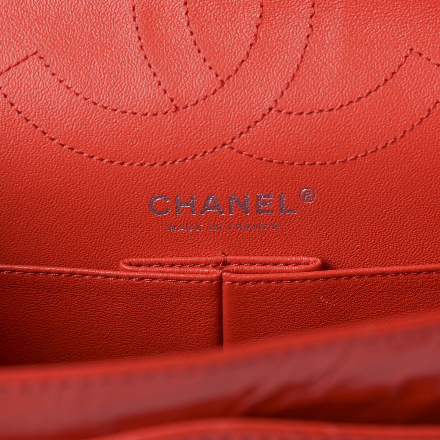 Aged Glazed Calfskin Quilted 2.55 Reissue 226 Flap Red