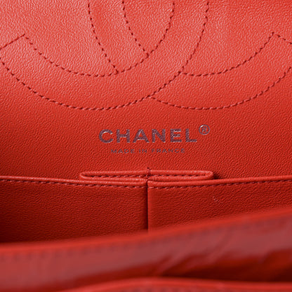Chanel Aged Glazed Calfskin Quilted 2.55 Reissue 226 Flap Red 7 of 9