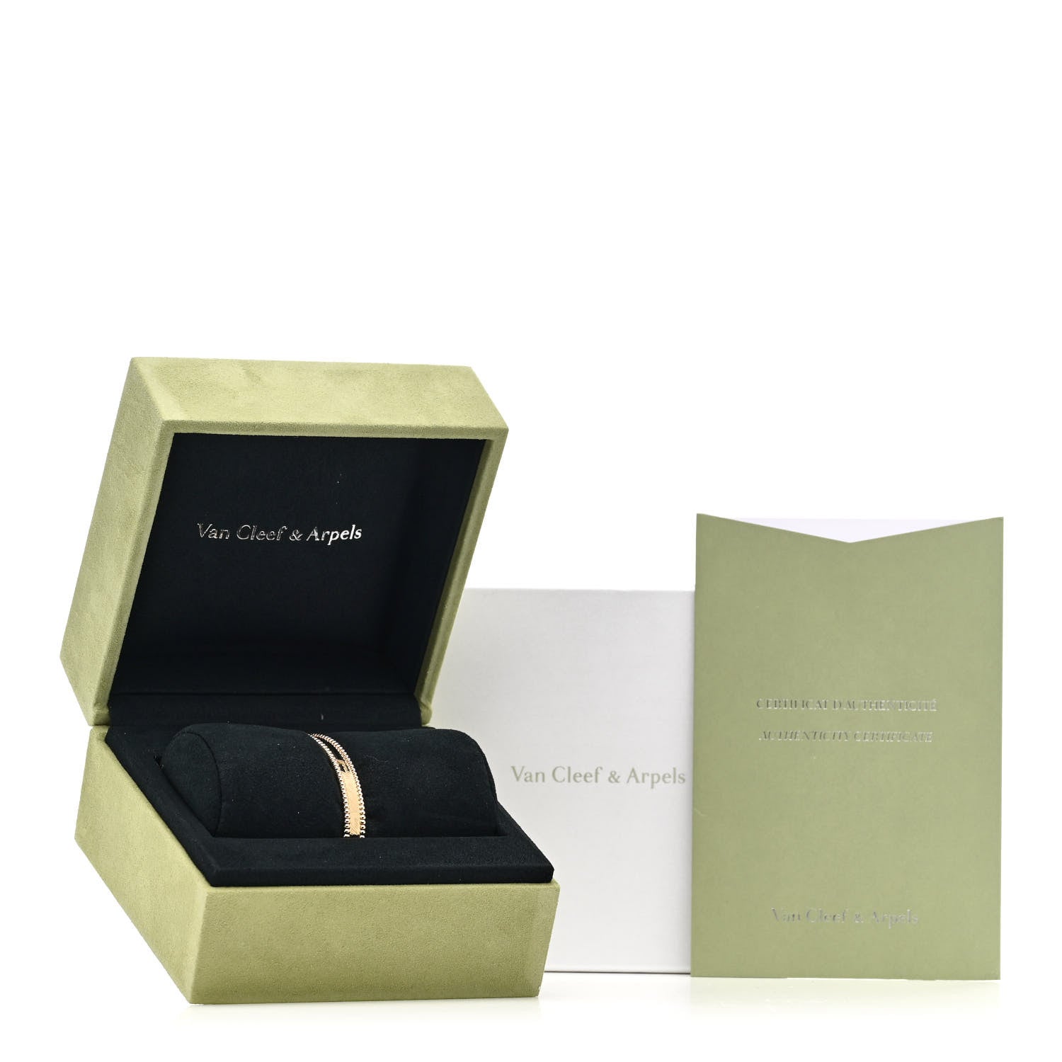 Van Cleef & Arpels 18K Yellow Gold Perlee Signature Bangle Bracelet S 5 of 5