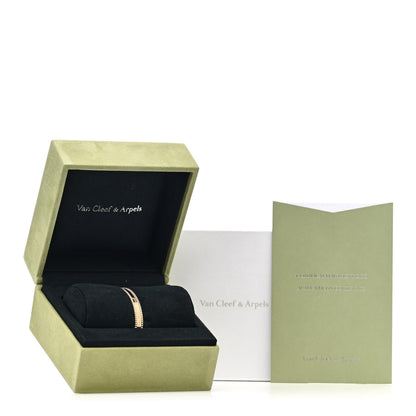 Van Cleef & Arpels 18K Yellow Gold Perlee Signature Bangle Bracelet S 5 of 5
