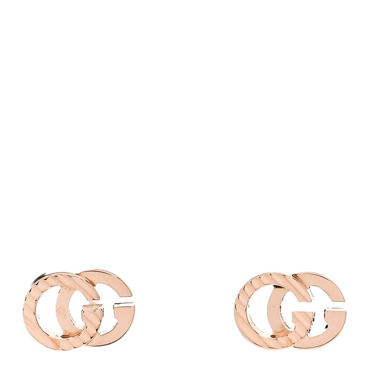 18K Rose Gold Mini Running GG Stud Earrings