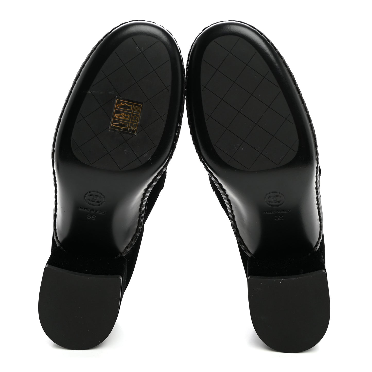 Velvet Metal CC Loafers 38 Black