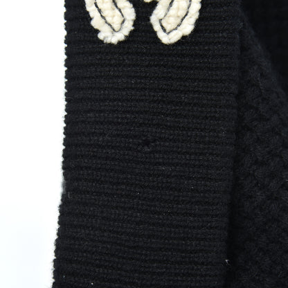 Chanel Cashmere CC Beanie Hat Black 5 of 5