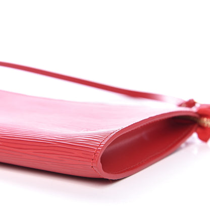 Louis Vuitton Epi Pochette Accessories 24 Castillan Red 9 of 9