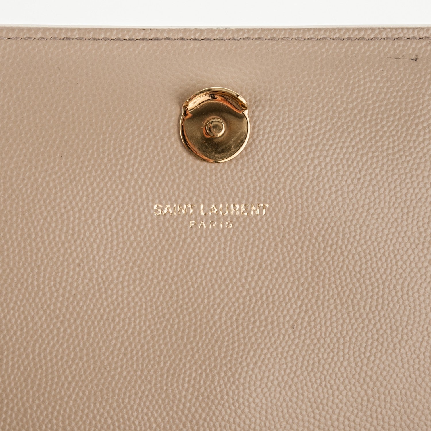 Saint Laurent Grain De Poudre Medium Monogram Kate Satchel Nude Powder 6 of 7