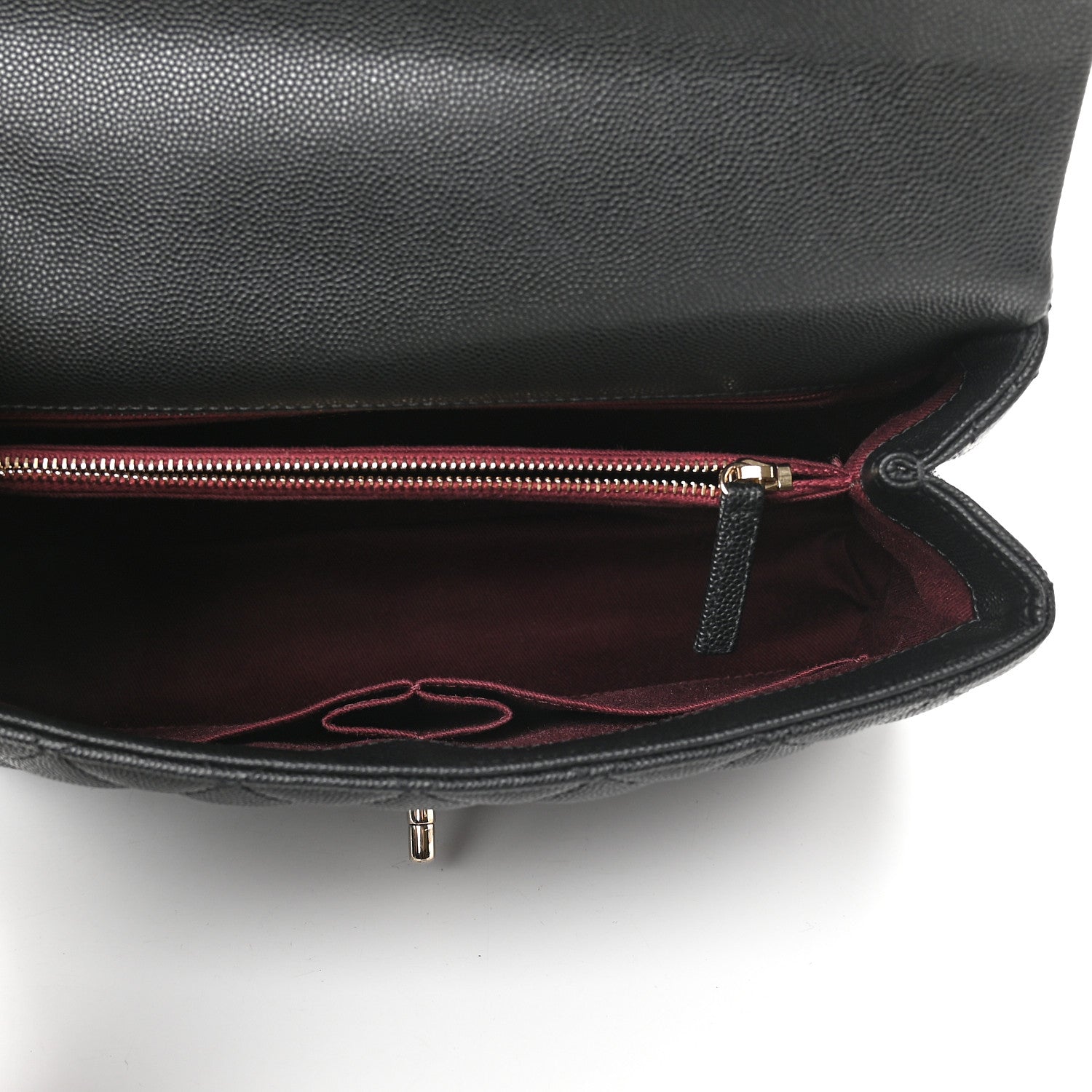 Chanel Caviar Quilted Small Coco Handle Flap Black 5 of 10