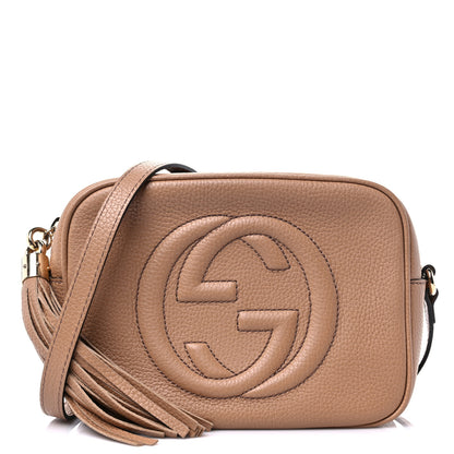 Gucci Pebbled Calfskin Small Soho Disco Bag Camelia 1 of 10