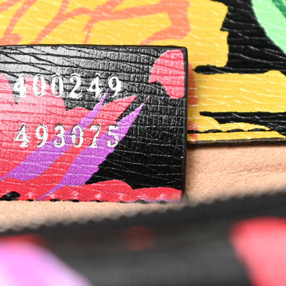 Gucci X KEN SCOTT New Shangai Calfskin Jenny Floral Print Small Dionysus Shoulder Bag Black Pink 7 of 10