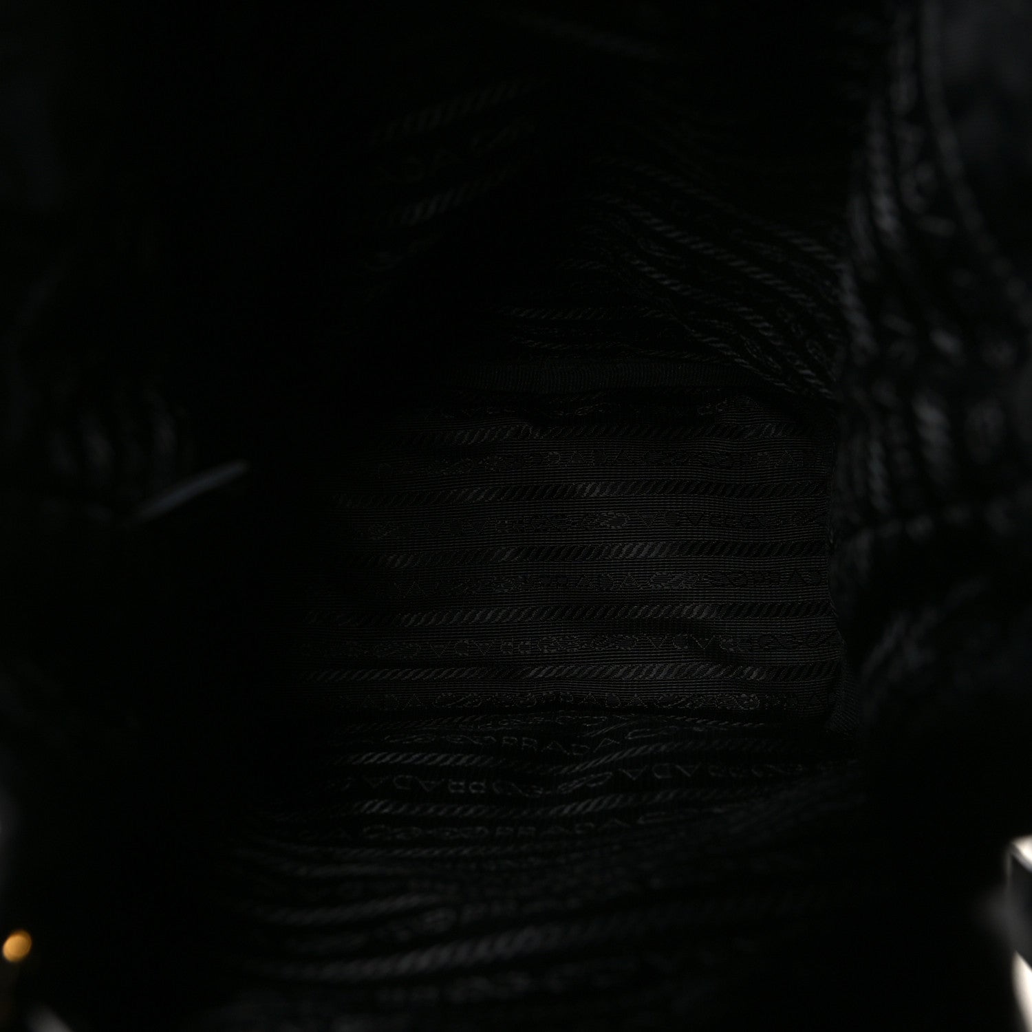 Prada Re-Nylon Saffiano Stitched Re-Edition 1995 Chaine Drawstring Bucket Bag Black 5 of 10