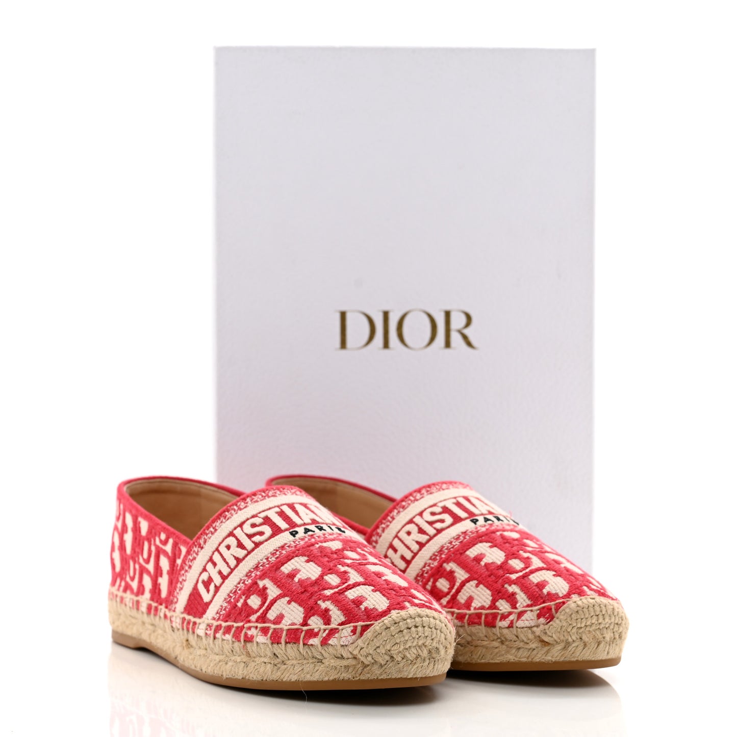 Oblique Embroidered Granville 15mm Espadrilles 37 Raspberry