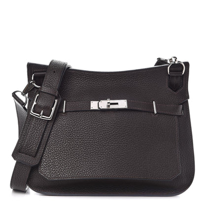 Hermes Taurillon Clemence Jypsiere 28 Chocolate 1 of 16