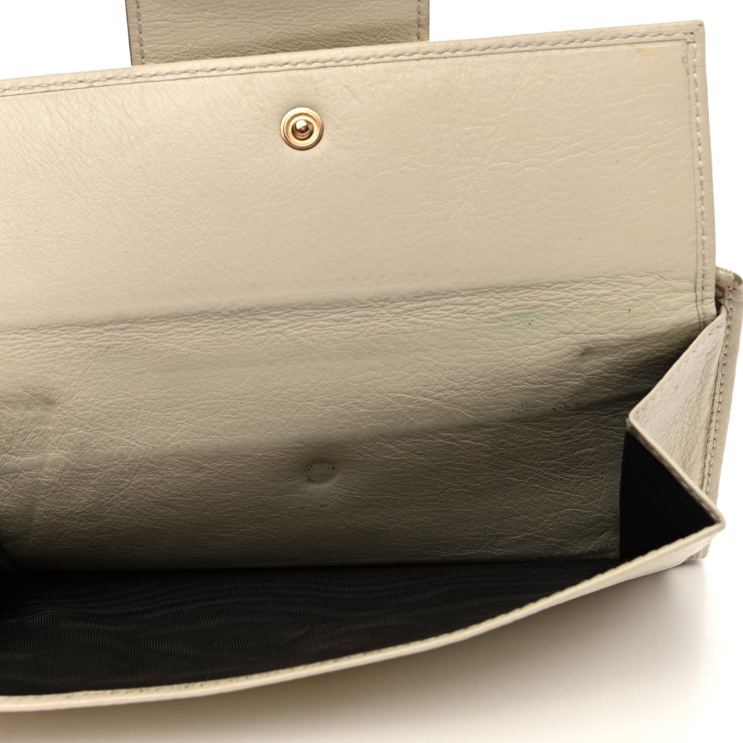 Guccissima Ladies Web Long Wallet Off White