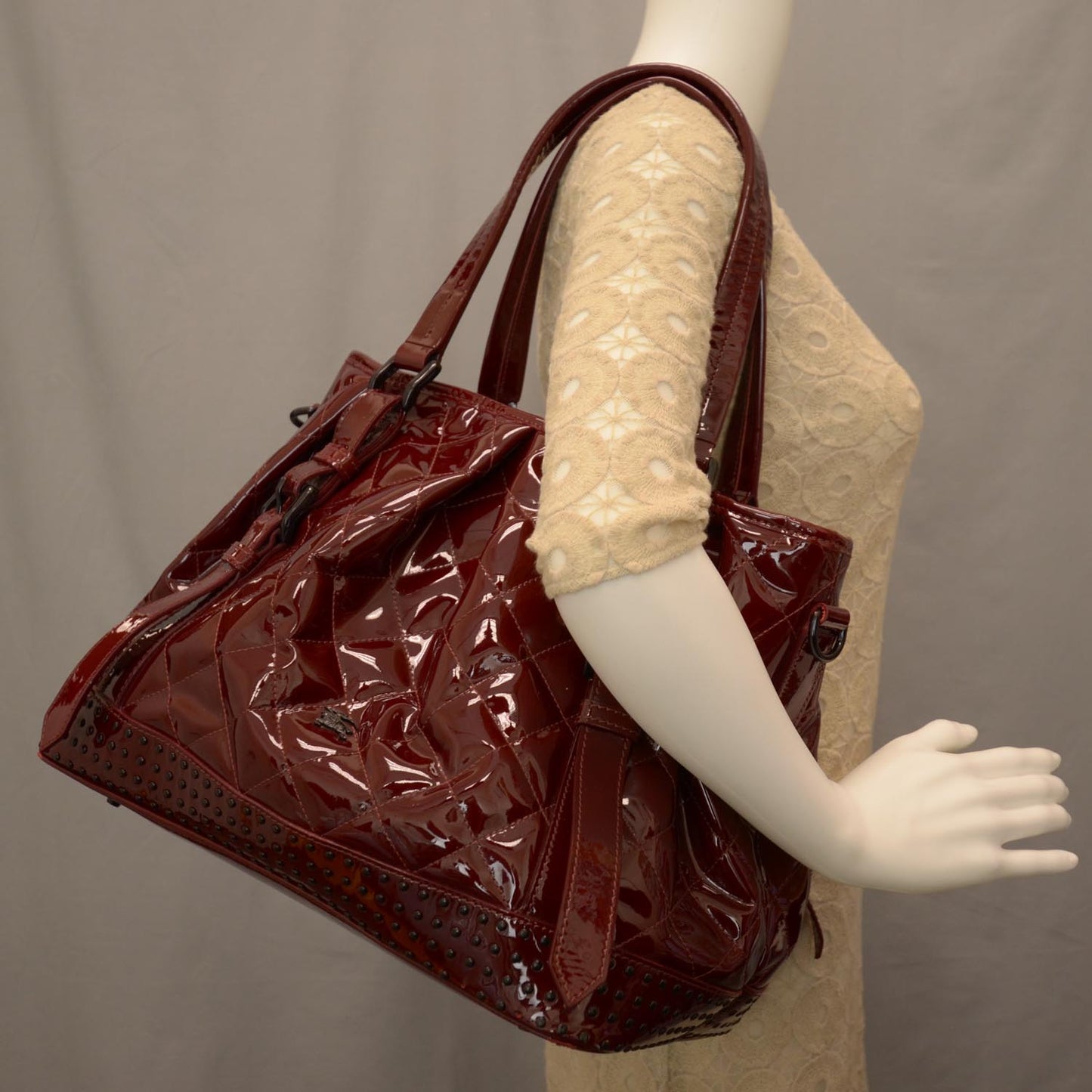 Patent Quilted Lowry