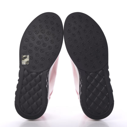 Chanel Lycra Fabric CC Sneakers 41 White Red 5 of 8