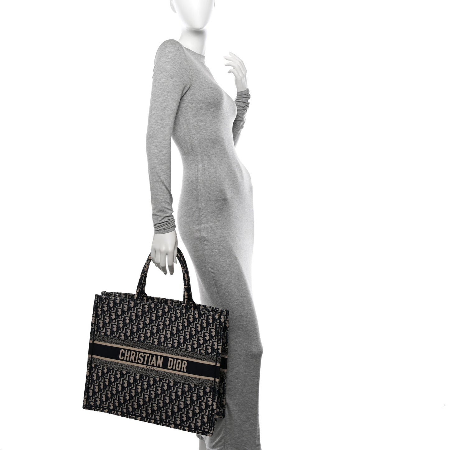 Oblique Large Book Tote Blue Multicolor