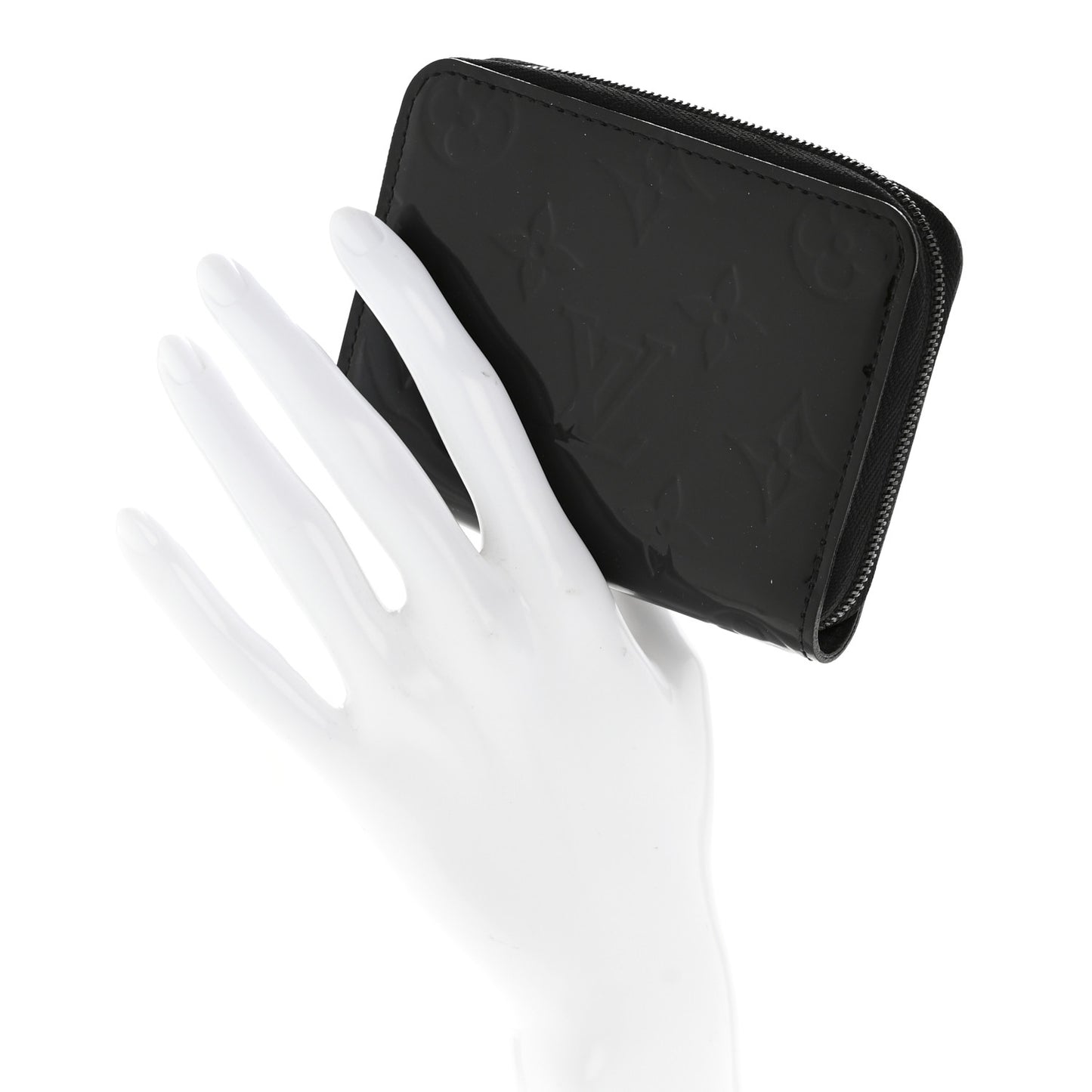 Vernis Zippy Coin Purse Wallet Noir Magnetique