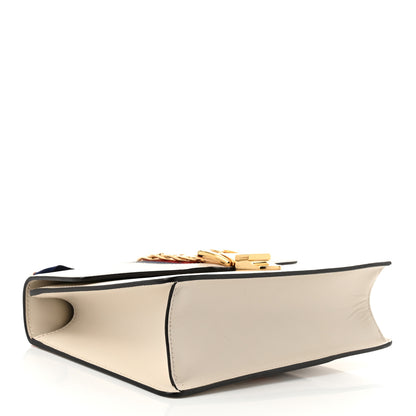 Gucci Calfskin Small Sylvie Shoulder Bag Off White 4 of 10