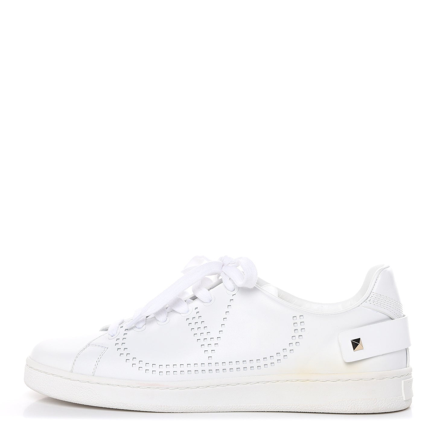 Calfskin Womens Backnet Sneakers 39 White