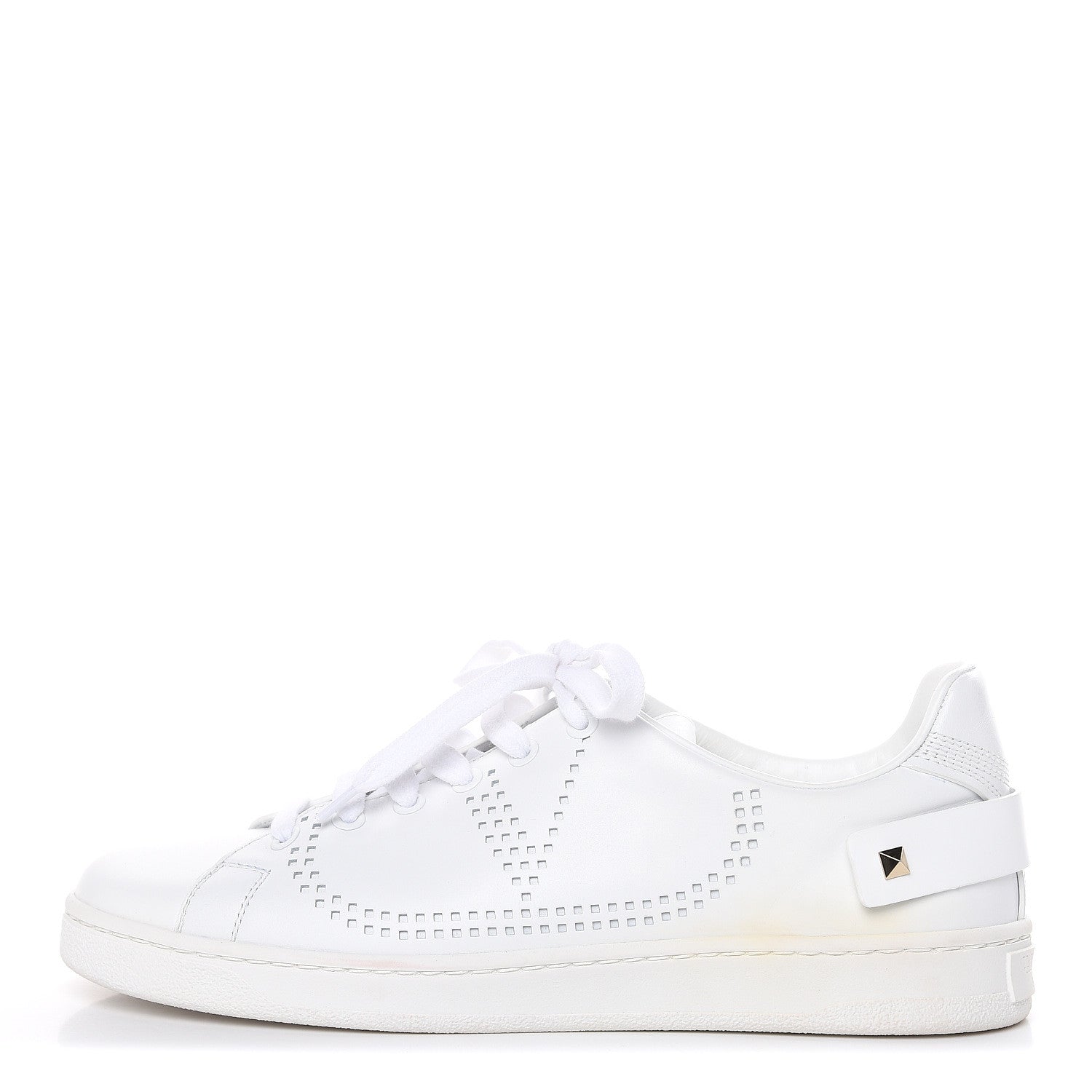 Valentino Garavani Calfskin Womens Backnet Sneakers 39 White 1 of 10