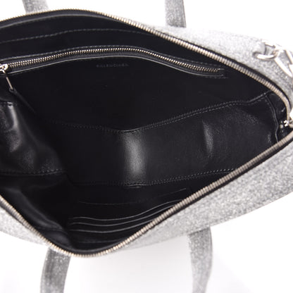 Balenciaga Glitter XS Triangle Duffle Argent Black 5 of 11