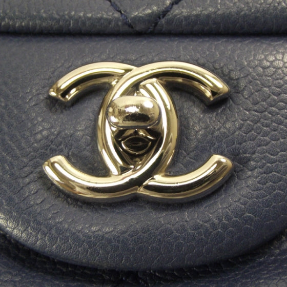Caviar Jumbo Flap Blue