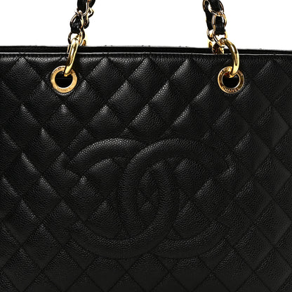 Chanel Caviar Quilted Grand Shopping Tote GST Black 8 of 10