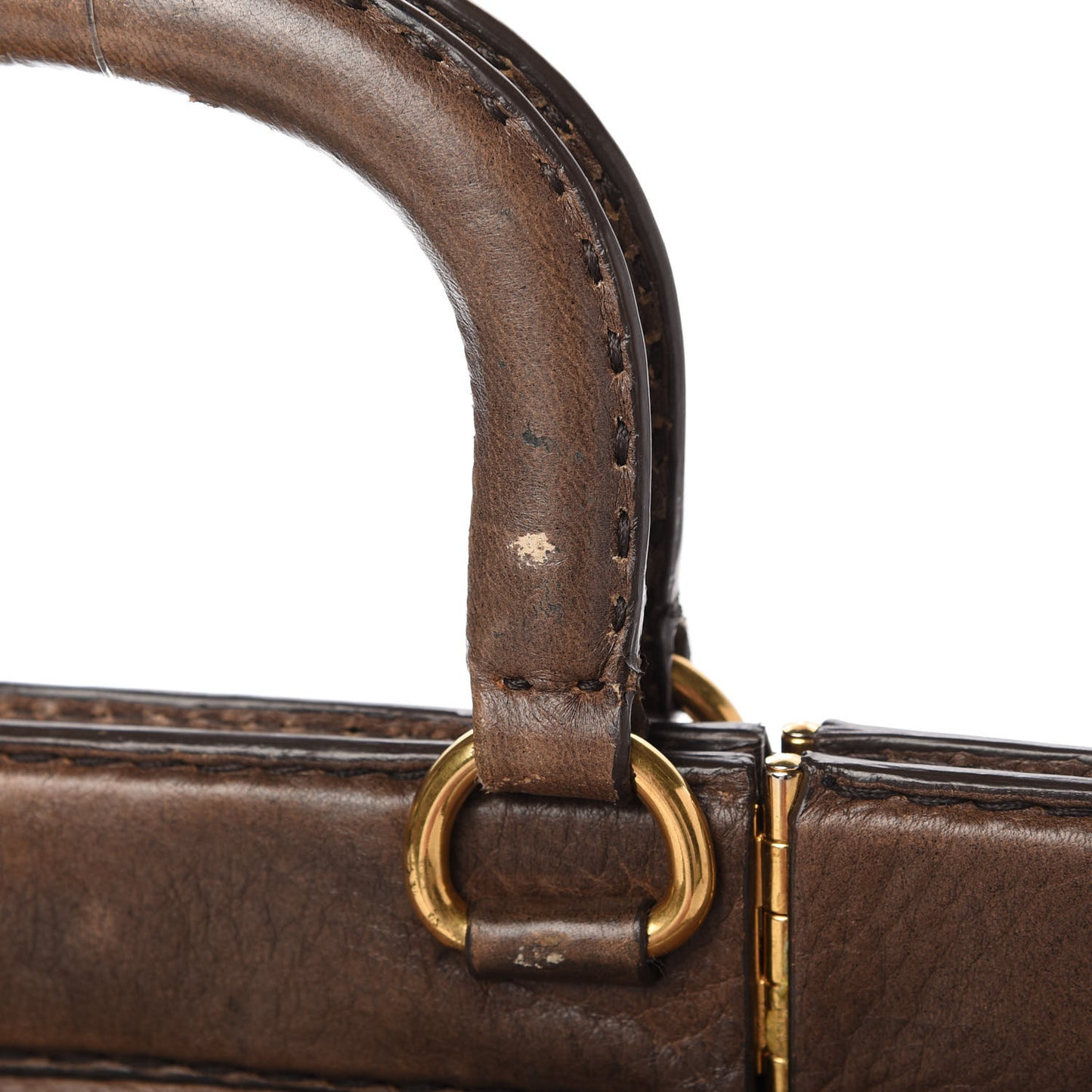 Cervo Antik Top Handle Tote Brown