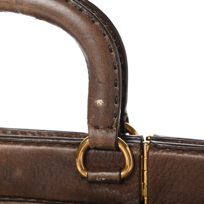 Prada Cervo Antik Top Handle Tote Brown 16 of 21