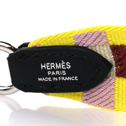 Hermes Toile Swift 25mm Maxi Quadrille Shoulder Strap Citron Rouge H Mauve Sylvestre 3 of 5