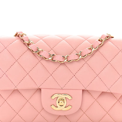 Chanel Lambskin Quilted Mini Rectangular Flap Pink 5 of 16