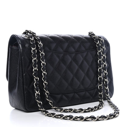 Chanel Caviar Quilted Jumbo Double Flap Black 2 of 4