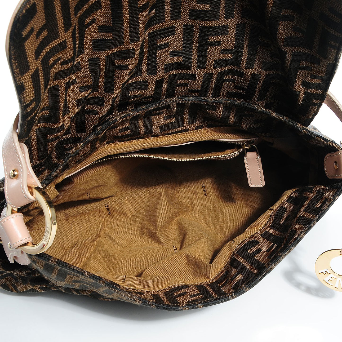 Zucca Medium Chef Shoulder Bag Tobacco Pink