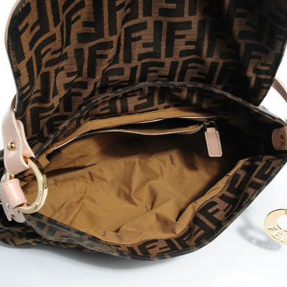 Fendi Zucca Medium Chef Shoulder Bag Tobacco Pink 5 of 10