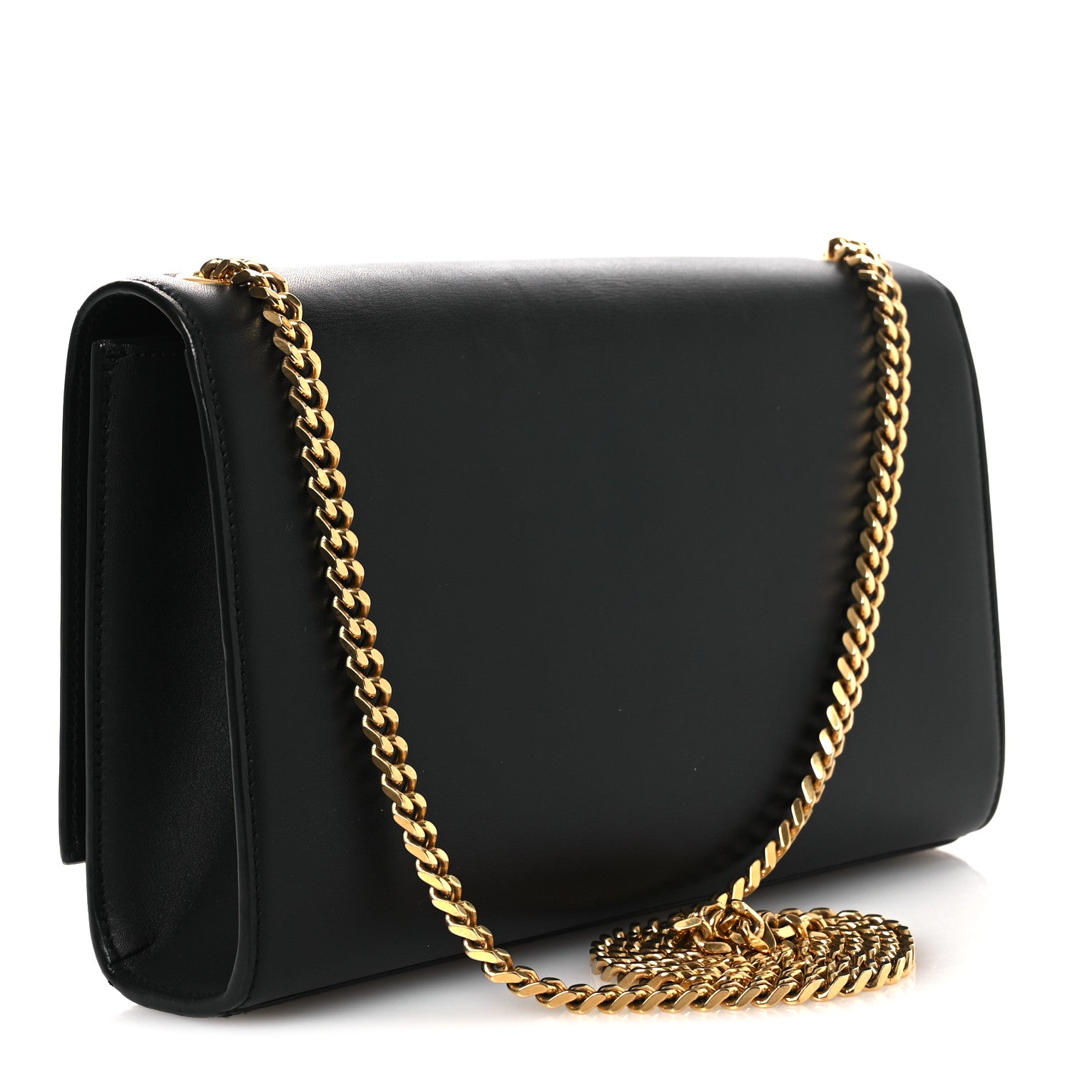 Saint Laurent Smooth Calfskin Medium Classic Monogram Kate Tassel Satchel Black 2 of 12