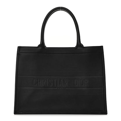 Christian Dior Calfskin Embossed Medium Book Tote Black 1 of 10