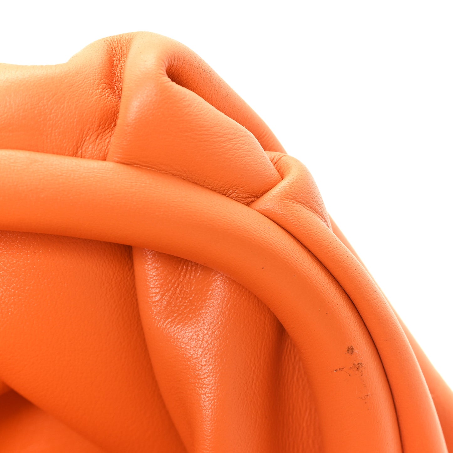 Smooth Butter Calf The Pouch Oversized Clutch Burnt Orange