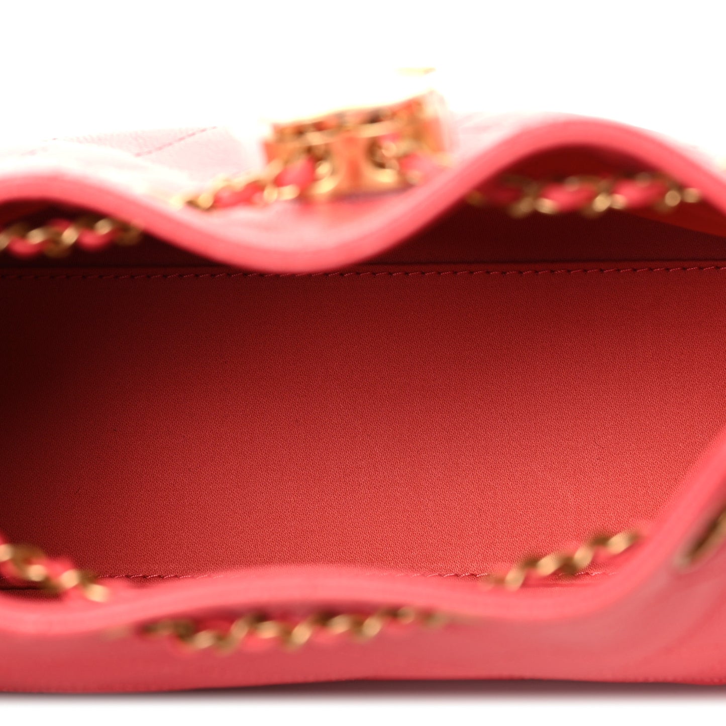 Caviar Quilted Mini Chanel 25 Handbag Coral