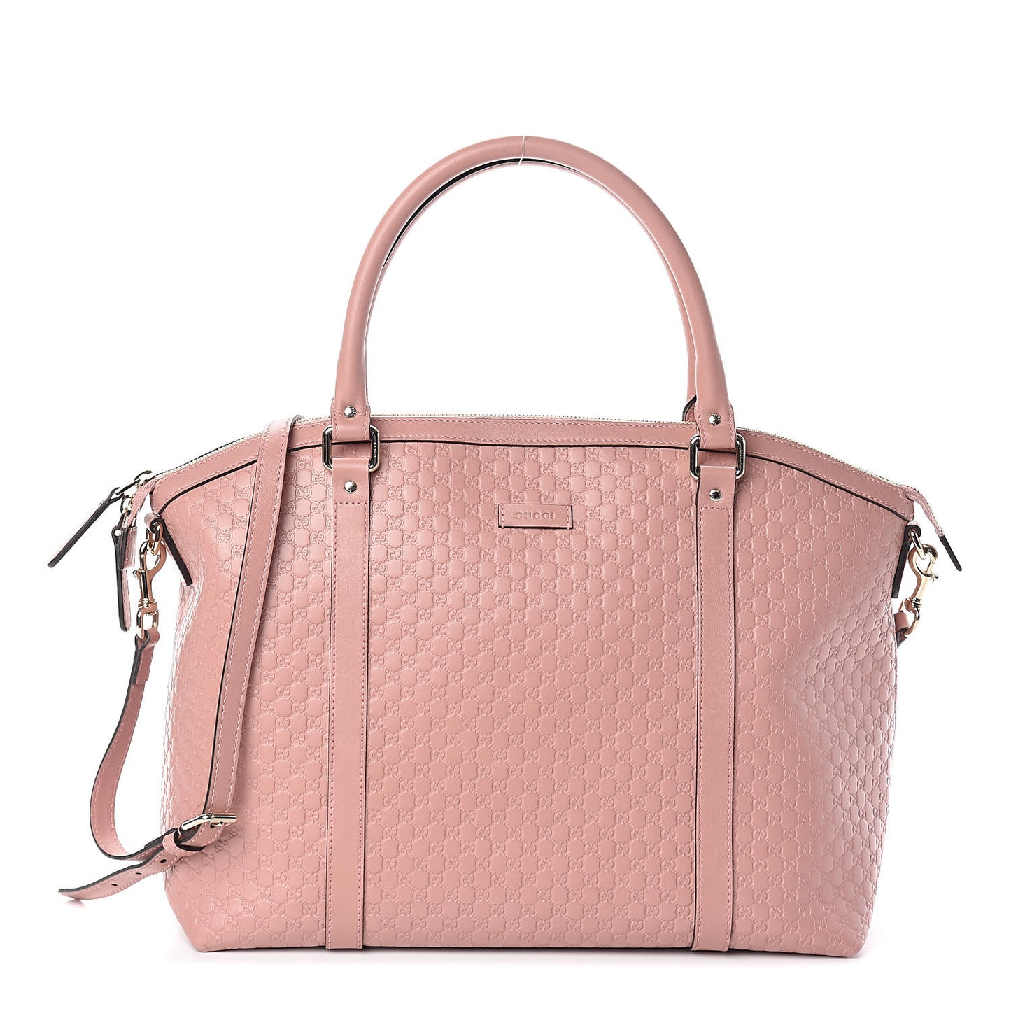 Soft Microguccissima Large Dome Satchel Soft Pink