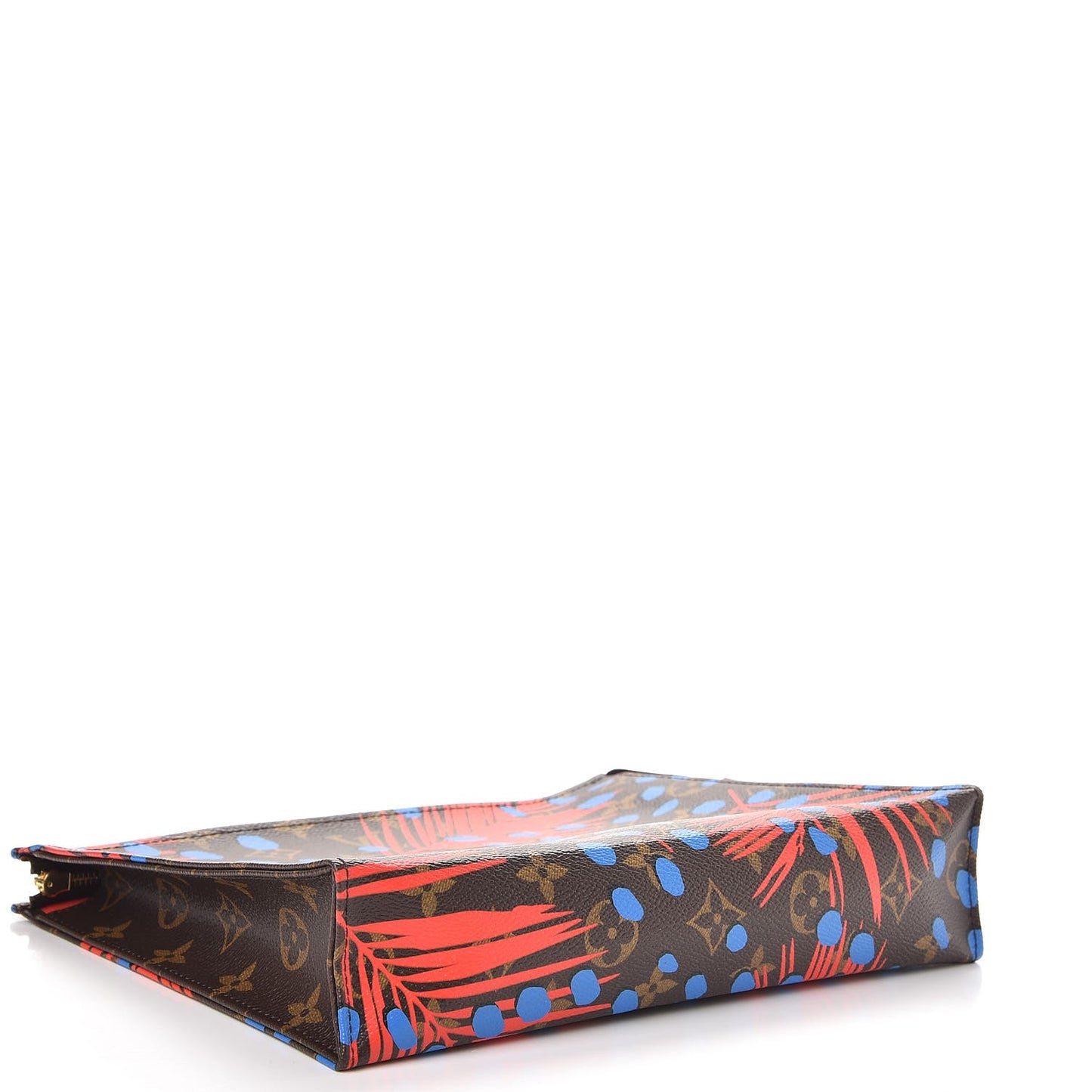 Monogram Jungle Dots Toiletry Pouch 26 Coquelicot Denim