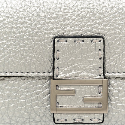Fendi Cuoio Romano Lux Selleria Micro Belt Baguette Charm Argento 13 of 13